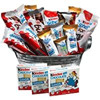 Los mejores  - CESTA KINDER ORIGINAL | KINDER BUENO | HAPPY HIPPOS | SCHOKO BONS | KINDER DELICE (KINDER CHOCOLATES- M)